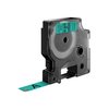 Labeltape Dymo LabelManager D1 polyester 12mm zwart op groen foto