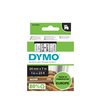 Labeltape Dymo LabelManager D1 polyester 24mm zwart op wit foto