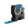 Labeltape Dymo LabelManager D1 polyester 19mm zwart op blauw foto