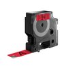 Labeltape Dymo LabelManager D1 polyester 19mm zwart op rood foto