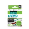 Labeltape Dymo LabelManager D1 polyester 19mm zwart op groen foto