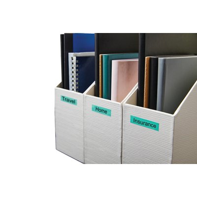 Labeltape Dymo LabelManager D1 polyester 19mm zwart op groen