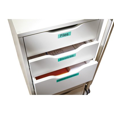 Labeltape Dymo LabelManager D1 polyester 19mm zwart op groen