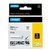 Labeltape Dymo Rhino industrieel vinyl 24mm zwart op wit