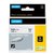 Ruban Dymo Rhino Industriel rétractable 6mmx1,5m noir sur blanc