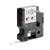 Ruban Dymo Rhino Industriel rétractable 6mmx1,5m noir sur blanc Photo
