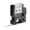 Ruban Dymo Rhino Industriel rétractable 9mmx1,5m noir sur blanc Photo