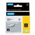 Ruban Dymo Rhino Industriel rétractable 12mmx1,5m noir sur blanc