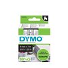 Labeltape Dymo LabelManager D1 polyester 9mm zwart op transparant foto