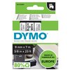 Labeltape Dymo LabelManager D1 polyester 9mm zwart op wit foto
