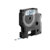 Labeltape Dymo LabelManager D1 polyester 6mm zwart op transparant foto