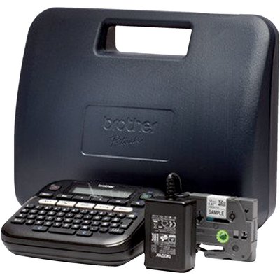 Labelprinter Brother P-touch TZe PT-D210 desktop qwerty 12mm zwart in koffer
