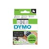 Labeltape Dymo LabelManager D1 polyester 6mm zwart op wit foto
