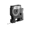 Labeltape Dymo LabelManager D1 polyester 6mm zwart op wit foto