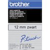 Ruban de lettrage Brother P-Touch TC-101 standard 12mm noir sur transparent Photo