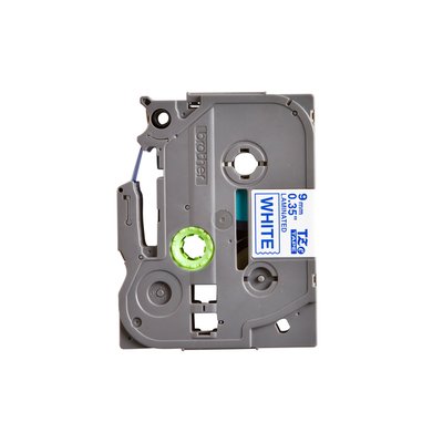 Labeltape Brother P-touch TZe-223 standaard 9mm blauw op wit