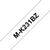 Labeltape Brother P-touch M-K231 ongelamineerd 12mm zwart op wit