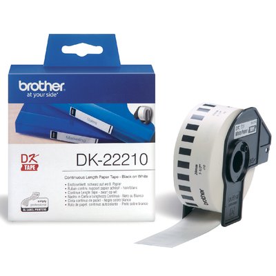 Etiquette Brother DK-22210 continu 29mm 1 rouleau 30m blanc