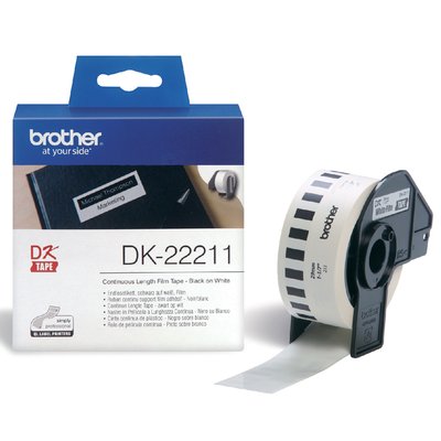 Etiquette Brother DK-22211 continu 29mm 1 rouleau 15m blanc