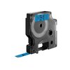 Labeltape Dymo LabelManager D1 polyester 9mm zwart op blauw foto
