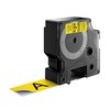 Labeltape Dymo LabelManager D1 polyester 24mm zwart op geel foto