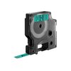 Labeltape Dymo LabelManager D1 polyester 9mm zwart op groen foto