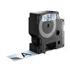 Labeltape Dymo LabelManager D1 polyester 24mm zwart op transparant foto