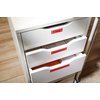 Labeltape Dymo LabelManager D1 polyester 24mm zwart op rood foto