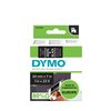 Labeltape Dymo LabelManager D1 polyester 24mm wit op zwart foto