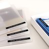 Labeltape Dymo LabelManager D1 polyester 24mm wit op zwart foto