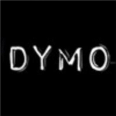 Reliëftape Dymo embossing plastic 9mm wit op zwart