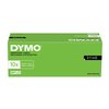 Reliëftape Dymo embossing plastic 9mm wit op zwart foto