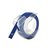 Reliëftape Dymo embossing vinyl 9mm wit op blauw