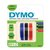 Reliëftape Dymo embossing vinyl 9mm assorti 3 stuks