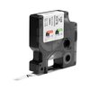 Labeltape Dymo Rhino industrieel polyester 9mm zwart op wit foto