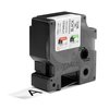 Labeltape Dymo Rhino industrieel polyester 24mm zwart op wit foto