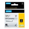 Ruban Dymo Rhino Industriel auto-laminé 24mmx5,5m noir sur blanc Photo