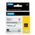 Ruban Dymo Rhino Industriel auto-laminé 24mmx5,5m noir sur blanc