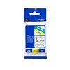 Ruban de lettrage Brother P-Touch TZE-121 standard 9mm noir sur transparent Photo
