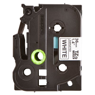 Labeltape Brother P-touch TZe-261 standaard 36mm zwart op wit