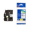 Labeltape Brother P-touch TZe-261 standaard 36mm zwart op wit foto