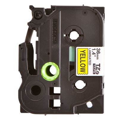 Labeltape Brother P-touch TZe-661 standaard 36mm zwart op geel