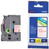 Labeltape Brother P-touch TZe-232 standaard 12mm rood op wit foto