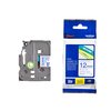 Ruban de lettrage Brother P-Touch TZe-233 standard 12mm bleu sur blanc Photo