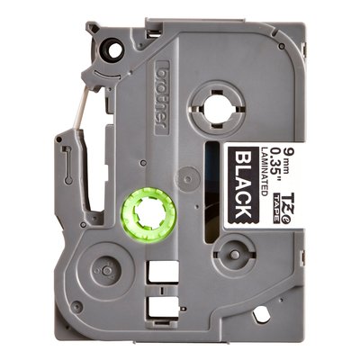 Ruban de lettrage Brother P-Touch TZe-325 standard 9mm blanc sur noir