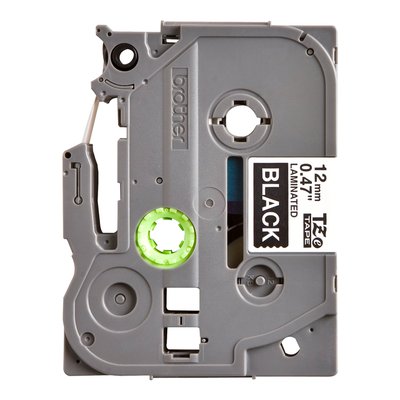 Ruban de lettrage Brother P-Touch TZe-335 standard 12mm blanc sur noir