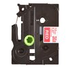 Labeltape Brother P-touch TZe-435 standaard 12mm wit op rood foto