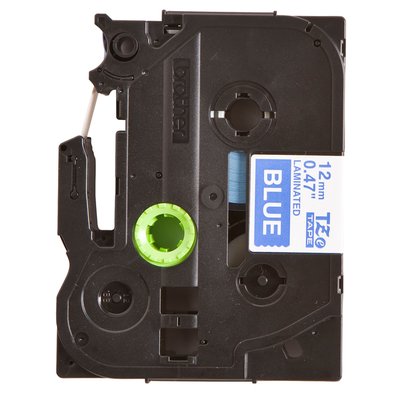 Labeltape Brother P-touch TZe-535 standaard 12mm wit op blauw
