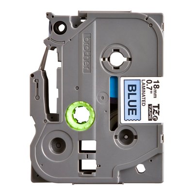 Ruban de lettrage Brother P-Touch TZe-541 standard 18mm noir sur bleu