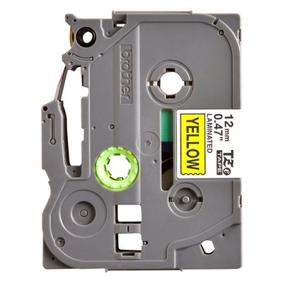 Labeltape Brother P-touch TZe-631 standaard 12mm zwart op geel
